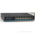 16Ports PoE Switch with Gigabit Uplink and SFP